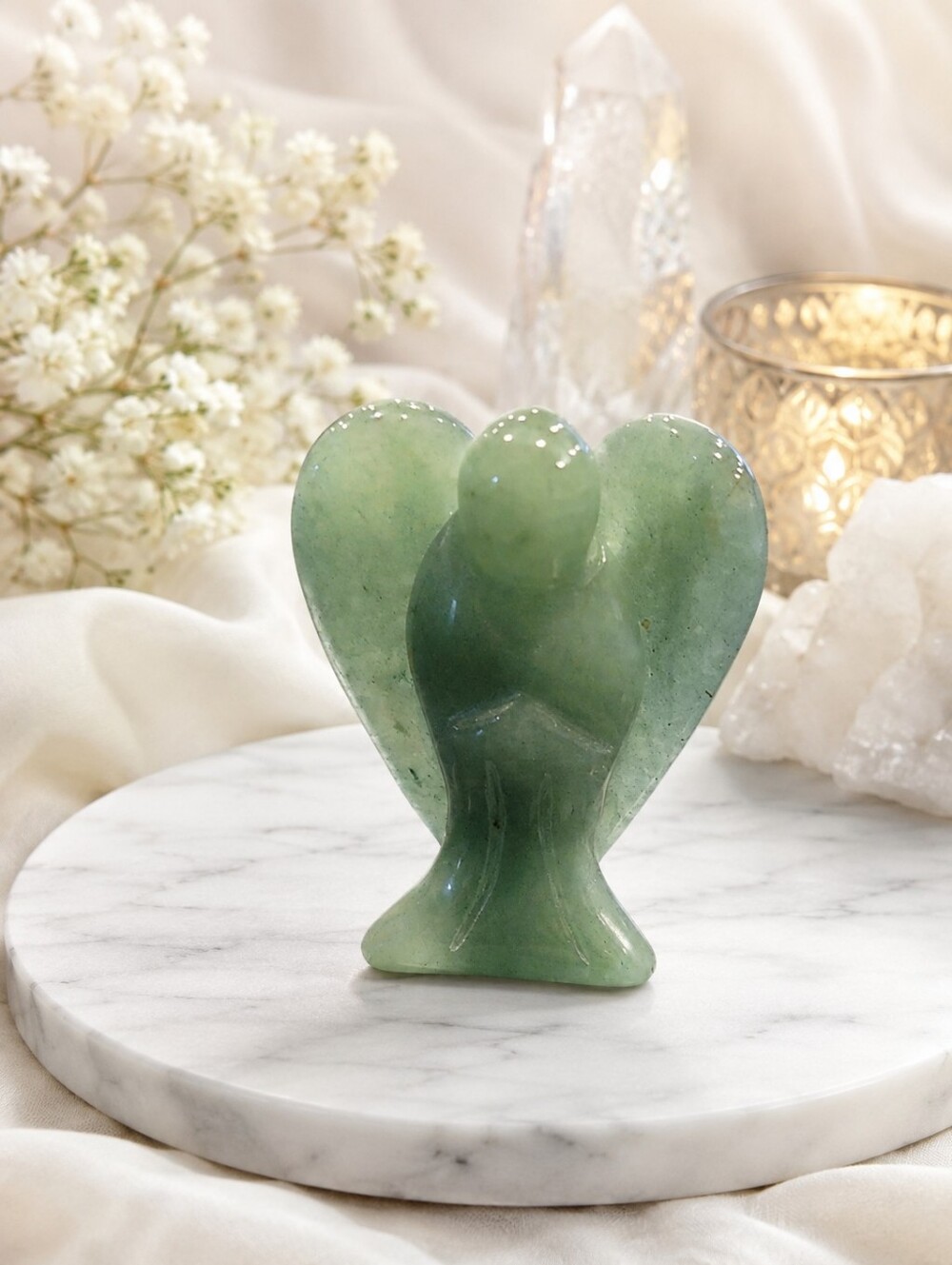 Green Aventurine Crystal Angel